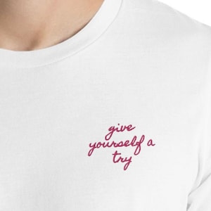 Embroidered The 1975 Give Yourself A Try Short-Sleeve Unisex T-Shirt