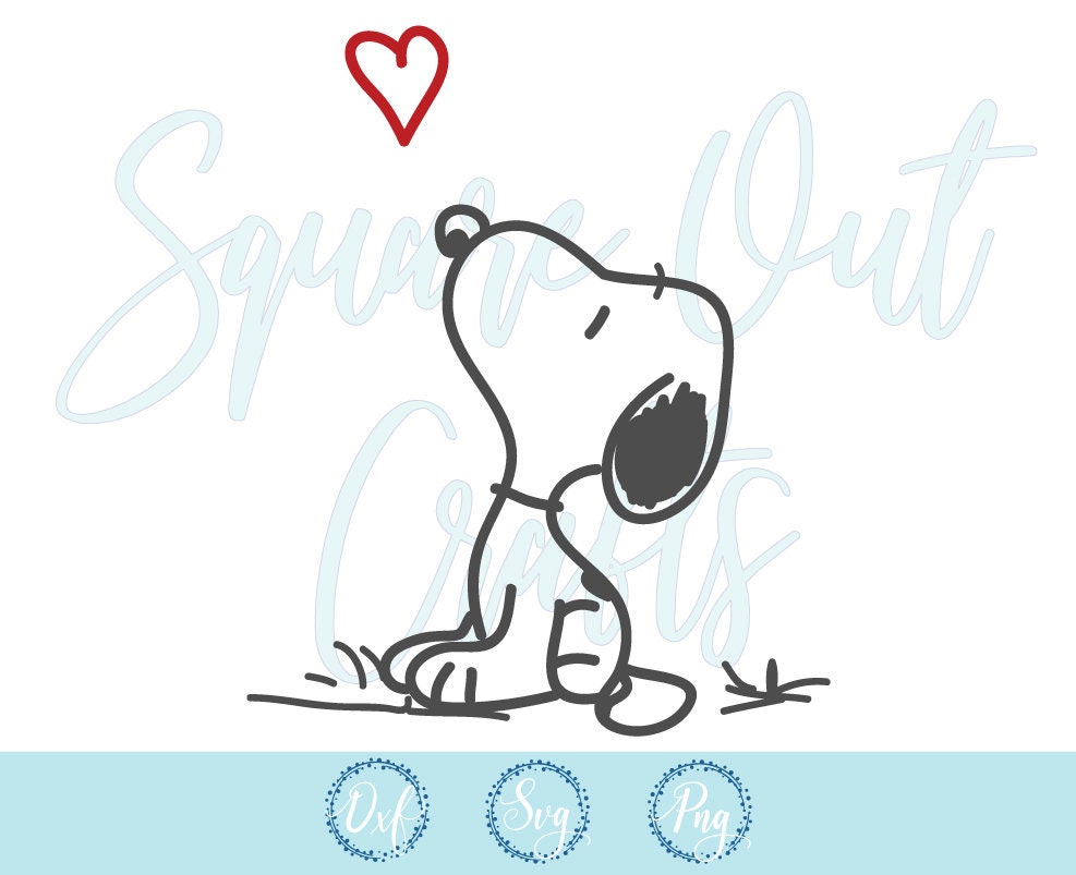 Download Snoopy SVG Files for Silhouette Cameo or Cricut | Etsy