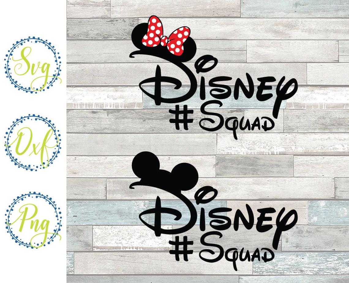 Disney Squad SVG DisneySquad svg Minnie svg Mickey Mouse Etsy