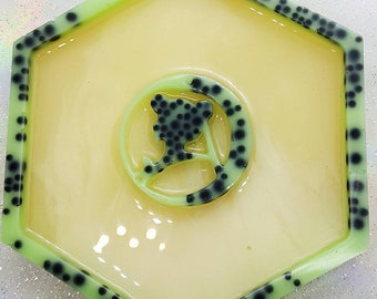 Discounted sailor moon inspired Honeydew boba tea trinket tray
