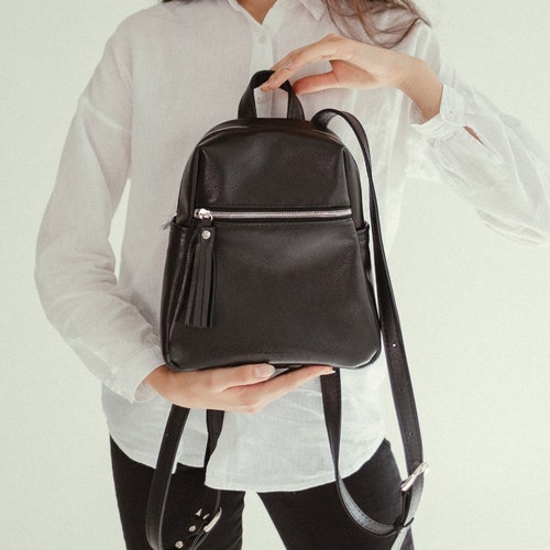 Backpack Woman Leather Rucksack Leather Backpack Women - Etsy
