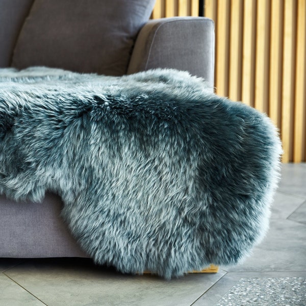 Sheepskin Solid Color Rug Etsy UK
