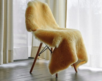 Luxury Medical Sheepskin Rug, Baby Relugan, Natural Rug, Sheepskin Chair/Sofa/Bed Throw,size from: 70-140cm, 100% natural shearling leather