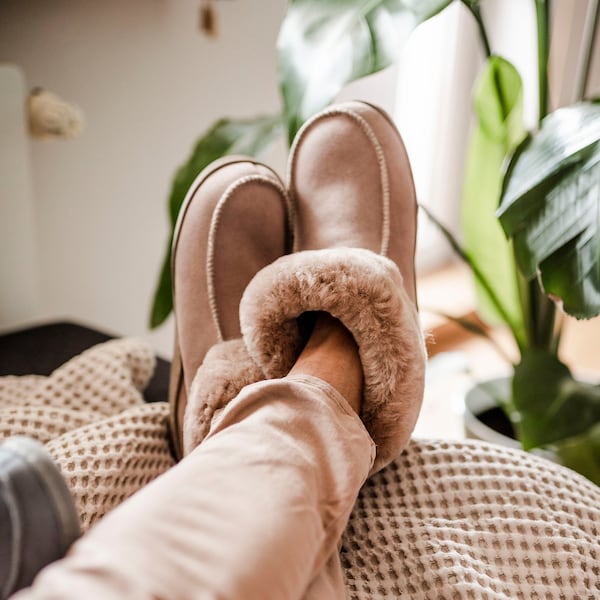 mens ankle high slippers