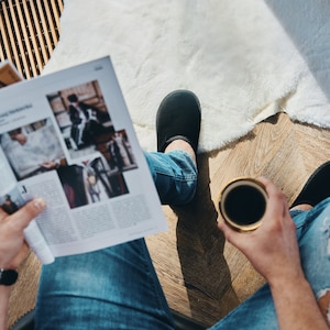 Luxury Black Men Sheepskin Slippers, Natural Leather Home Flip-flops, 100 % Handmade woolen slippers for him, perfect gift idea for Xmas