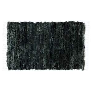 Handwoven Luxury Sheepskin Rug 60 x 100cm, Natural Carpet zero waste, Modern Lounge Rug, 100% natural leather wool, home gift idea