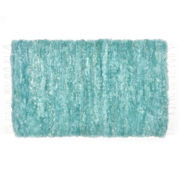 Tapis tissé à la main en peau de mouton, jeté de laine, tapis en peau de mouton naturelle