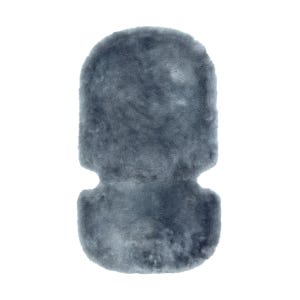 Baby Universal 100% Sheepskin Pram Buggy Liner, Stroller Liner Grey, Baby Leather Accessories, Stroller Pad, baby shower gift, play mat