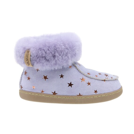 Dokela Kinder Wildleder Hausschuhe Winter Warm Filz Produktbild-Vorschau 2