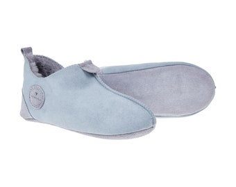 Polish Children's Sheepskin Booties, Soft Sole Slipper Boots for Kids, Bed Slippers