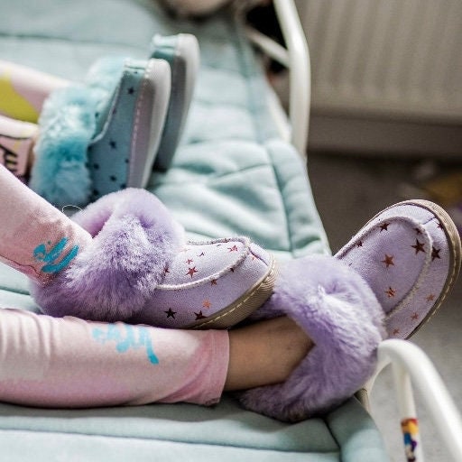 Kids Sheepskin Booties, Grey Beige Lilac Turquoise Fluffy Slippers, Fur Warm House Shoes for girl and boy, Matching Slippers Size 26-35