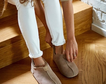 Pantuflas de piel de oveja para mujer, suaves, tallas 36-42, suela de piel 100 % natural, ideal como regalo, cálidas y como calcetines de pura lana.