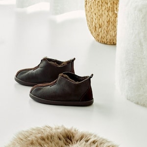 Dames Echt schaapsvel laarzen woll VANUBA Handgemaakte Fluffy echt zacht Perfecte gift Christmas  laarzen VANUBA Perfect cadeau bruin