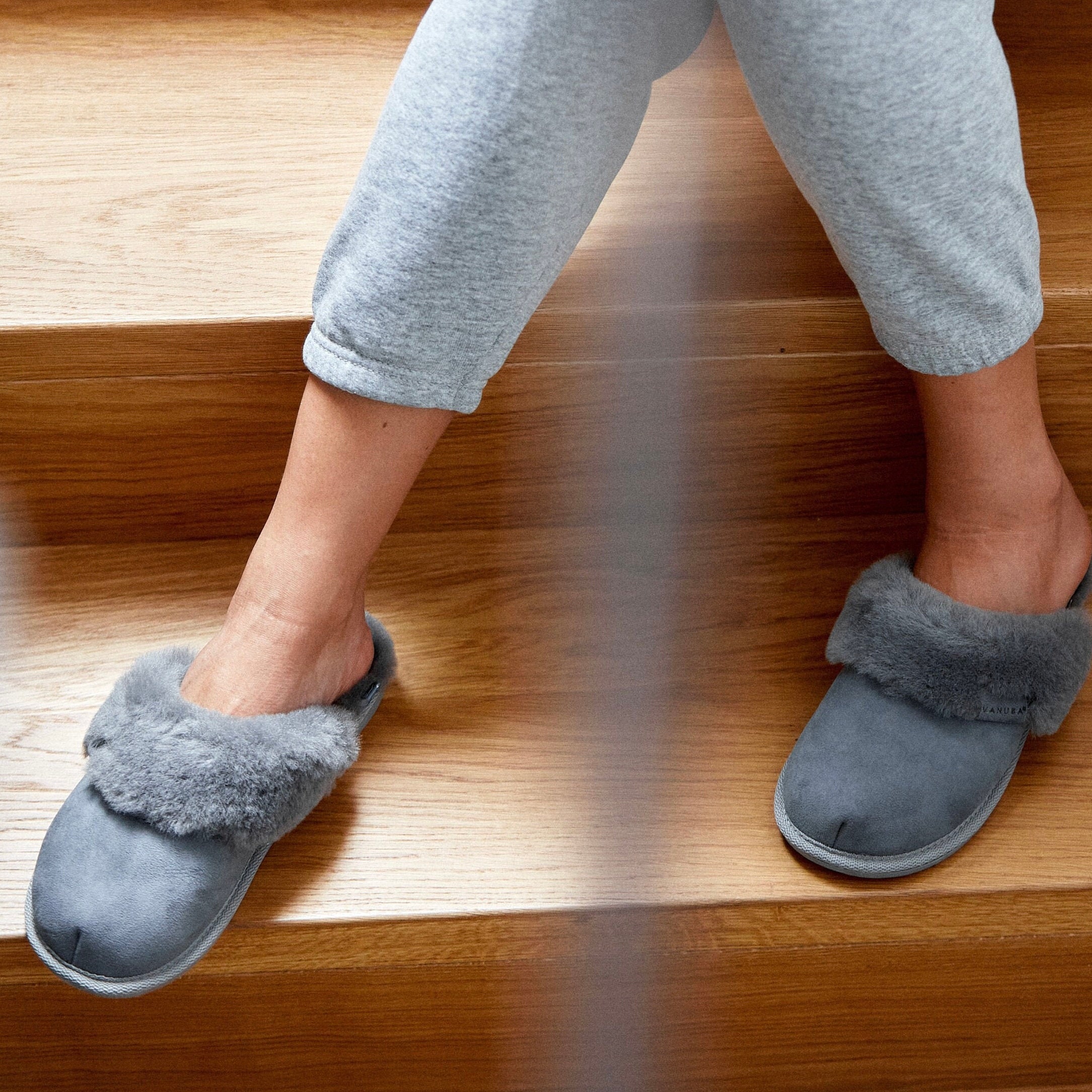 VANUBA CASHMERE Donna Pelle Inverno Capanna Pantofole Lana Di - Foto 9