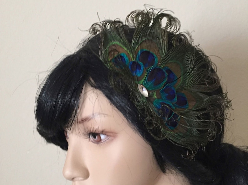 bridesmaid peacock feather hair clip comb hair accessory peacock custom hair hair fascinator Peacock eye feather fan hair accessory
