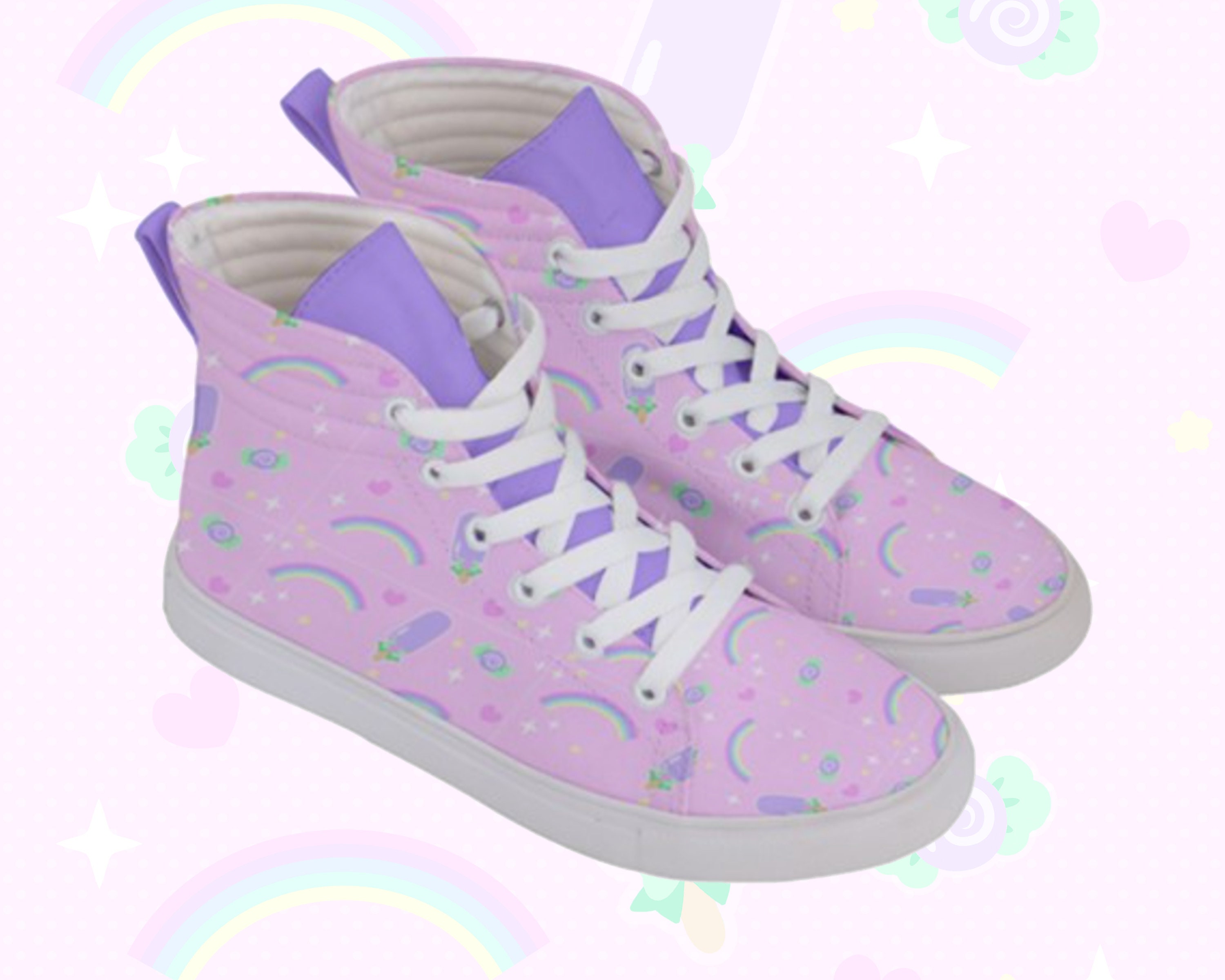 KAWAII PASTEL Sneakers Rainbow Shoes Fairy Kei Kawaii Etsy