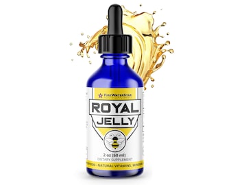 Royal Jelly Organic Supplement - 2oz - Non-GMO - Bee Powered Natural Source of Vitamins, Minerals and Antioxidants - Superfood