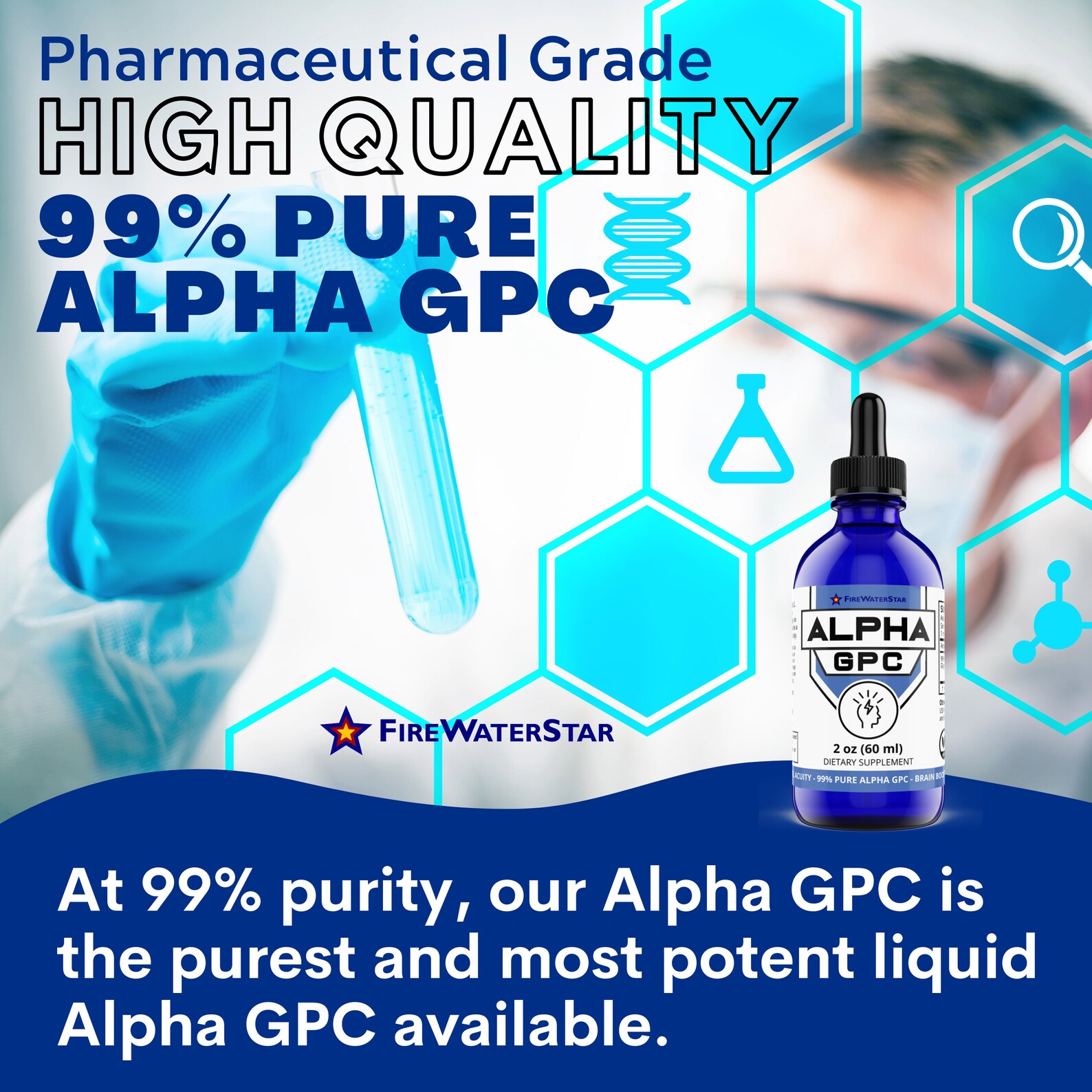 Alpha GPC Choline Liquid Drops 300mg 99 Pure LAlphaGPC Etsy