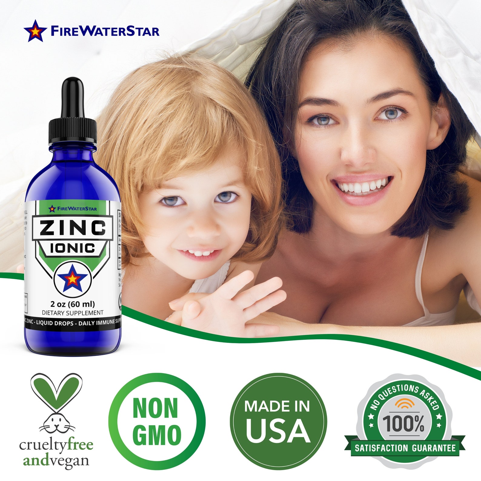 Liquid Zinc Drops Ionic Zinc Sulfate Supplement 2oz Etsy
