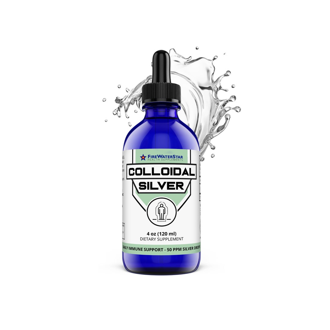 Colloidal Silver Clear Silver 50 Ppm 4oz 60 Servings Etsy Ireland