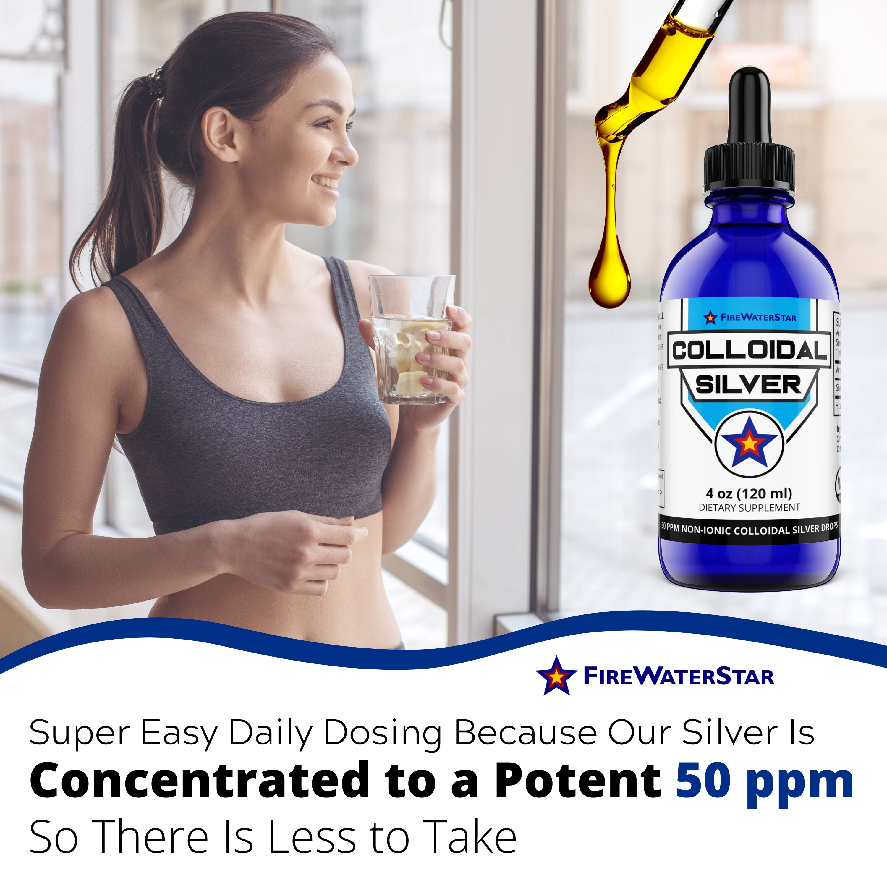 Colloidal Silver Liquid Drops NonIonic Amber 4 oz 50 Etsy