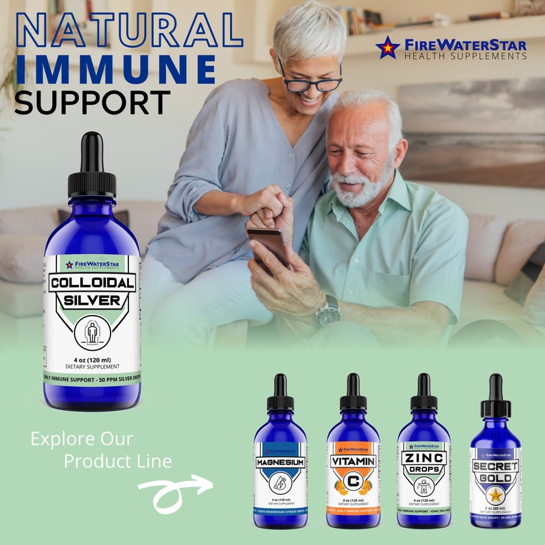 Colloidal Silver Clear Silver 50 Ppm 4oz 60 Servings 2 Month Supply 99.99 Pure Silver Daily