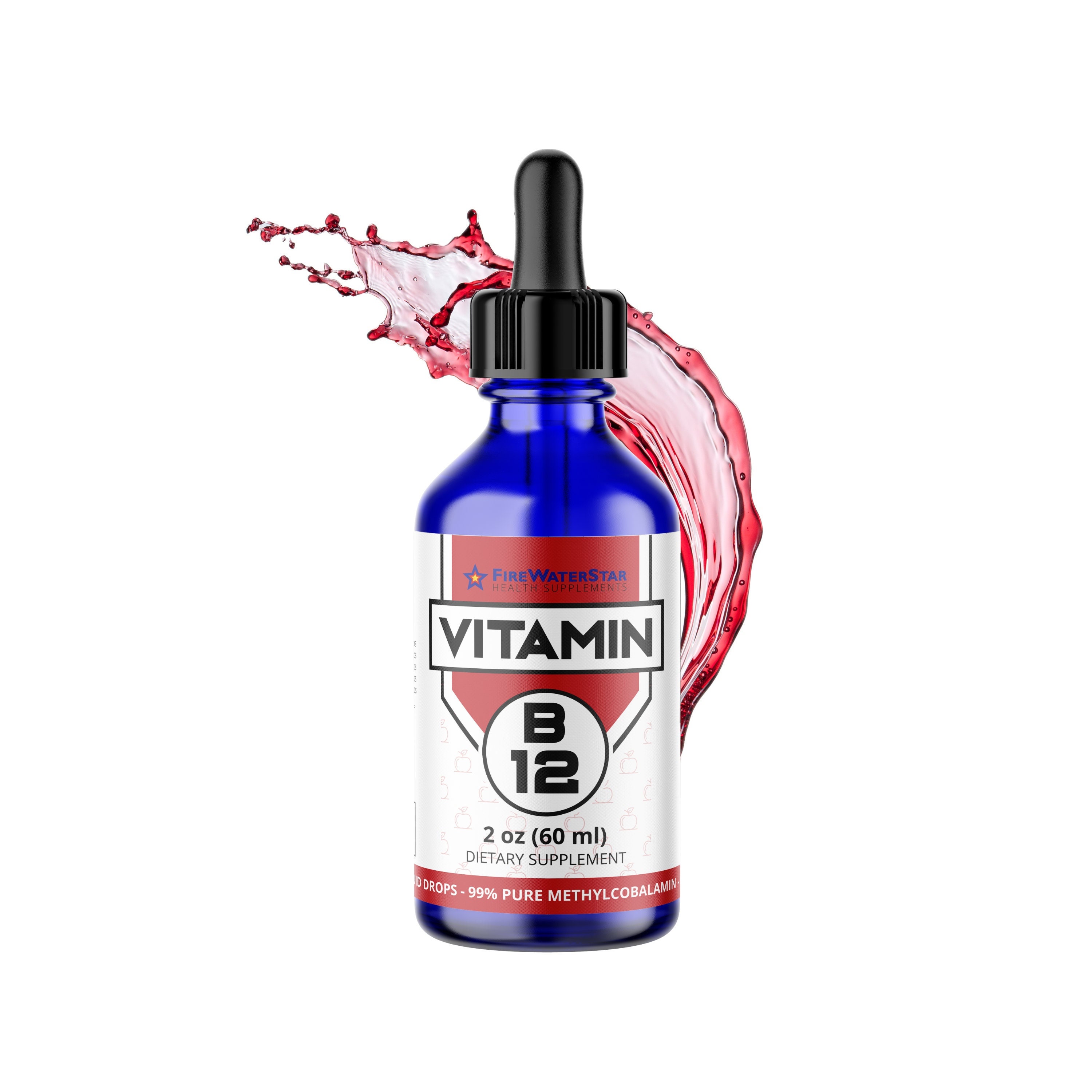 Vitamin B12 Sublingual Liquid Drops 99 Pure Methylcobalamin Adjustable