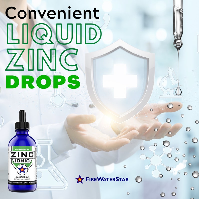 Zinc Liquid Zinc Sulfate 45mg 4oz Concentrated Liquid Etsy
