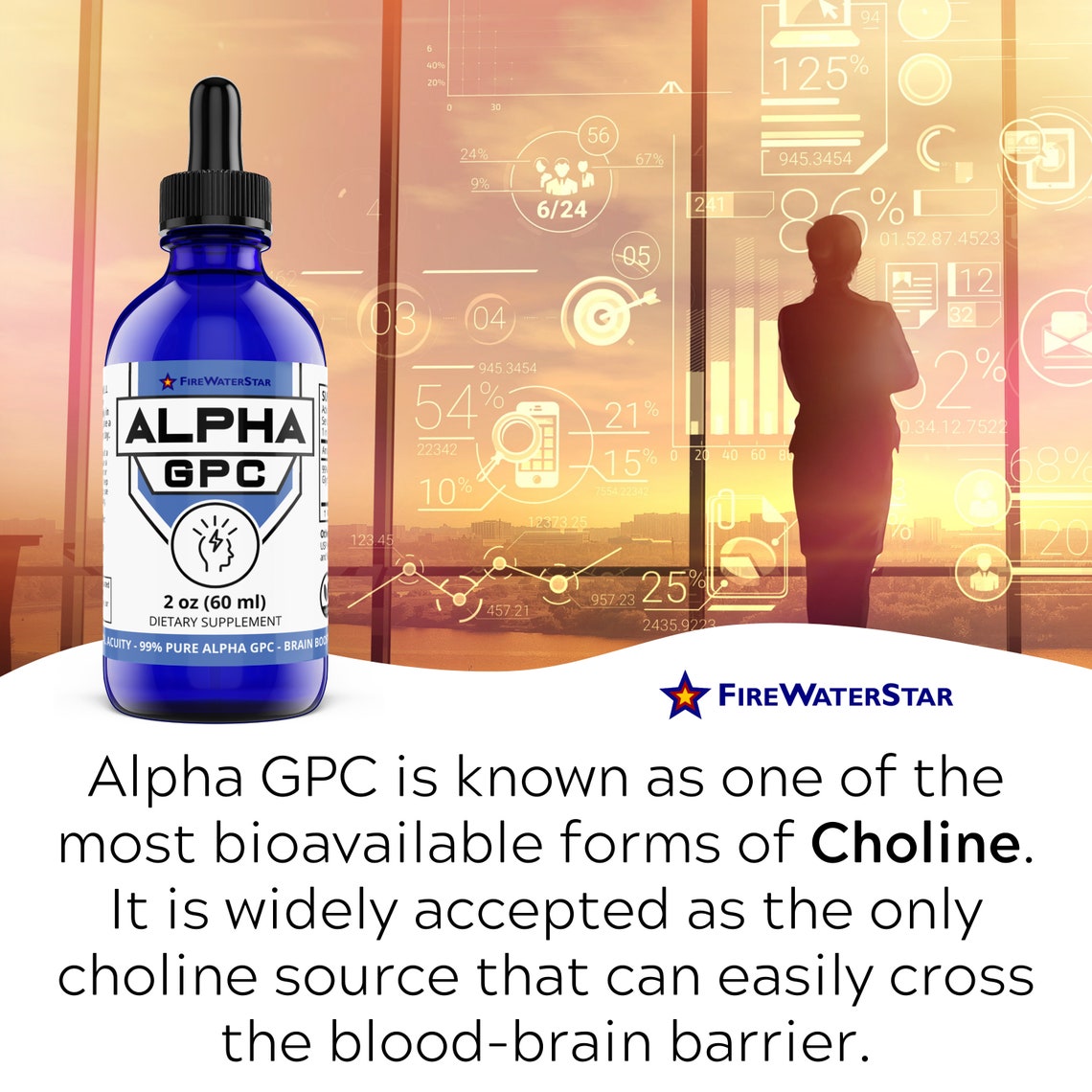 Alpha GPC Choline Liquid Drops 300mg 99 Pure LAlphaGPC Etsy