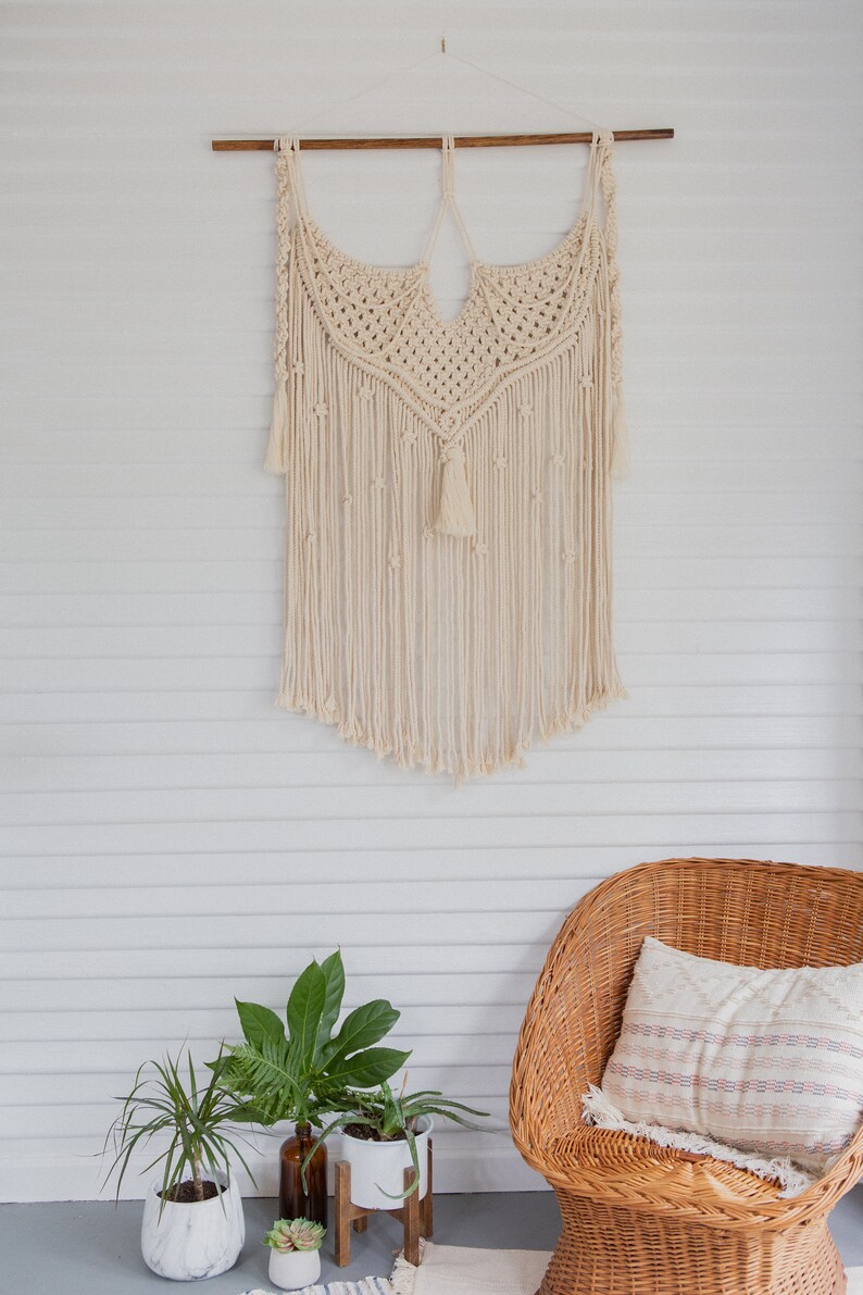 Large Macrame Wall Hanging Boho Wedding Decor Macrame Etsy