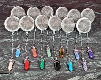 Colador de té de hojas sueltas Crystal Point: Regalo para amantes del té