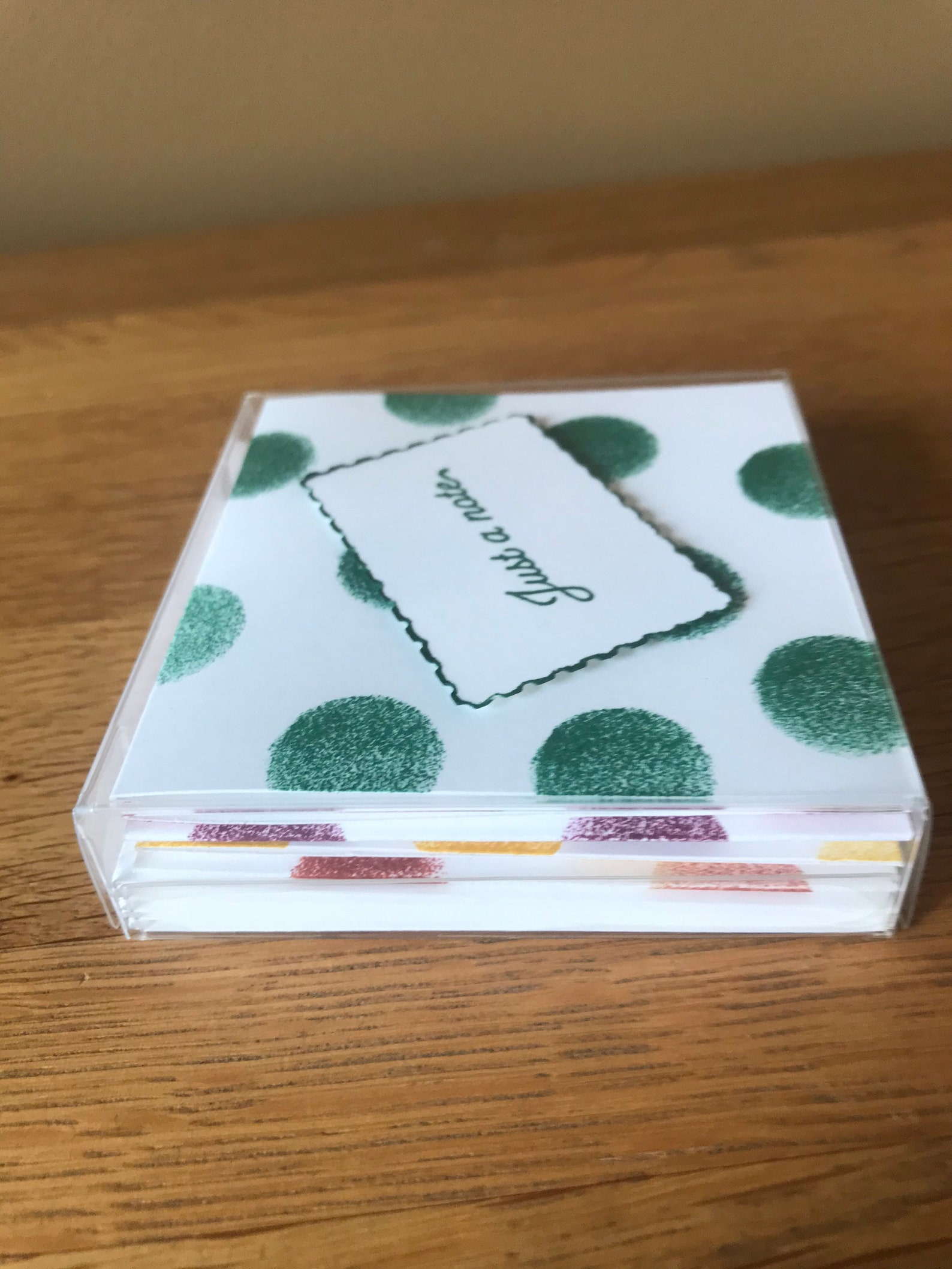 Handmade note cards. Size 3 x