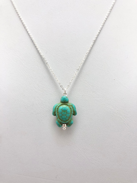 Turquoise turtle hotsell pendant