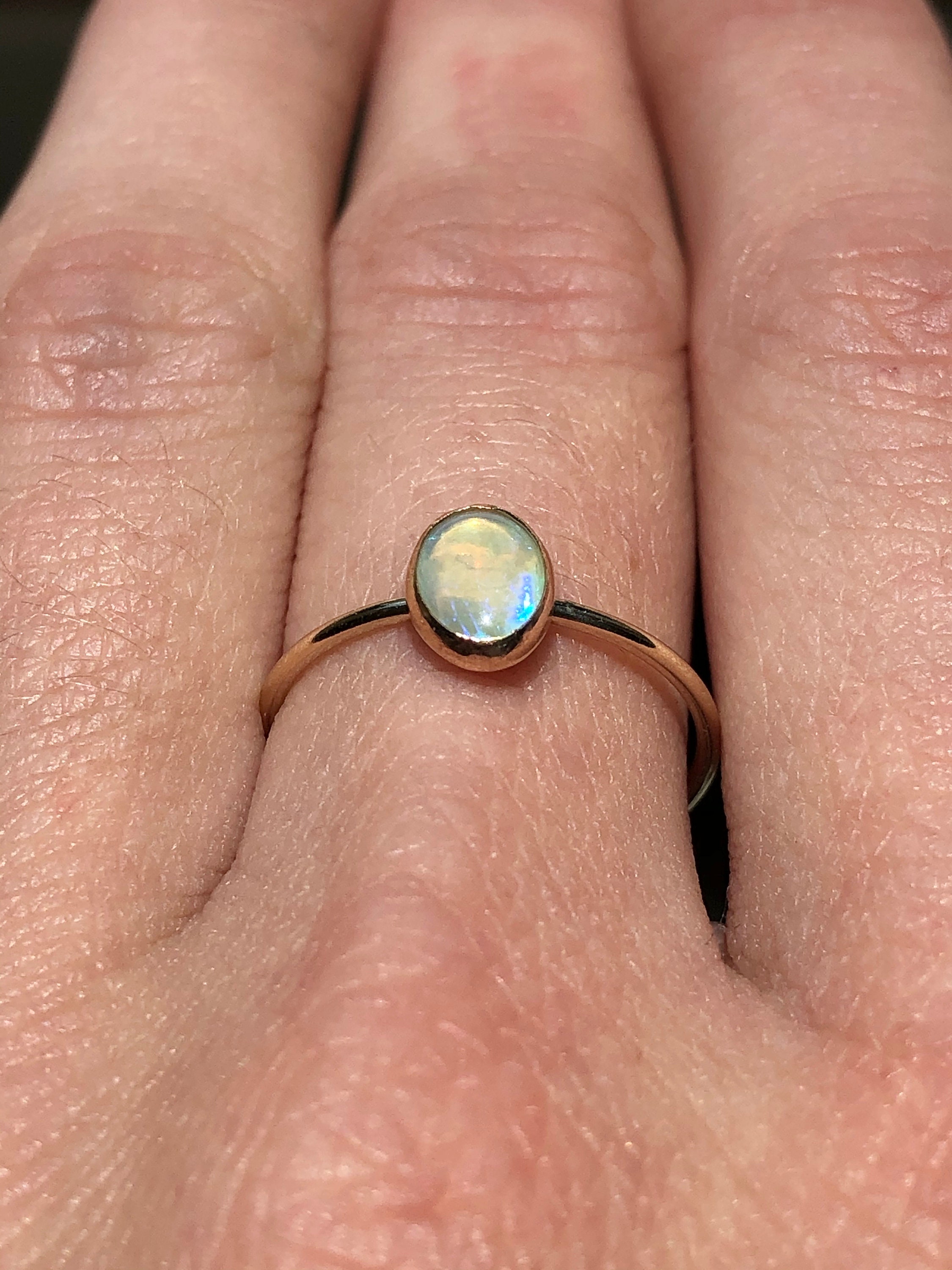 Australian Opal Ring Australian Opal Ring Gold Opal Ring | Etsy
