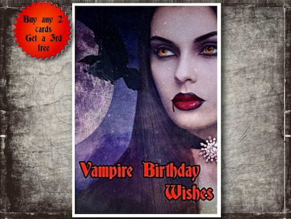 Horror themed Eye Card Film Poster Style Birthday Card. I Spy Birthday Card