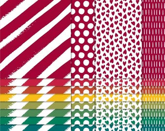 Stampin Up! Regals Sampler Designer Series Paper 6" x 6" - 20 double sided sheets