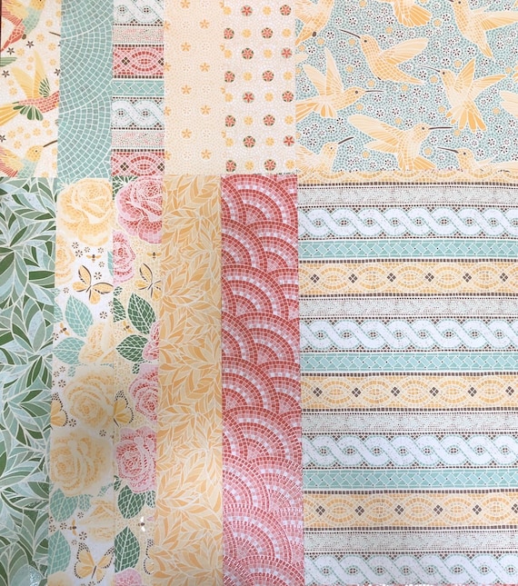 4 Sheets of 6x6 Paper DSP PINK ****Stampin Up BLUSHING BRIDE GLIMMER PAPER