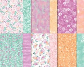 Stampin' Up! Unbounded Beauty Sampler Specialty Designer Series Paper 6" x 6" - 12 double sided sheets