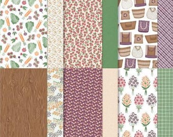 Stampin' Up! To Market Sampler Specialty Designer Series Paper 6" x 6" - 12 double sided sheets