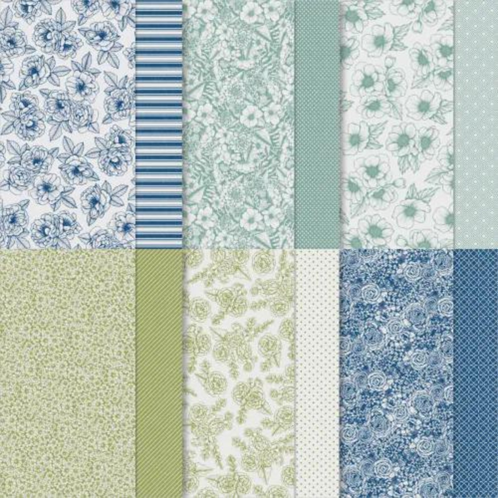 Stampin' Up! Serene Love Sampler Specialty Designer Series Paper 6" X 6 ...