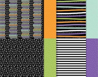 Stampin' Up! Halloween Spells Sampler Specialty Designer Series Paper 6" x 6" - 12 double sided sheets