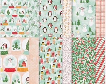 Stampin' Up! Snowy Scenes Sampler Specialty Designer Series Paper 6" x 6" - 12 double sided sheets