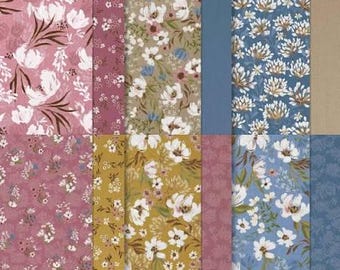 Stampin' Up! Wildly Flowering Sampler Specialty Designer Series Paper 6" x 6" - 12 double sided sheets