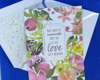 Floral Sympathy Card | Blank Card