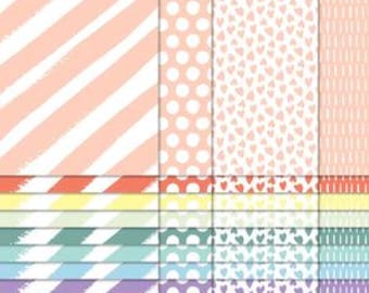 Stampin Up! Subtles Sampler Designer Series Paper 6" x 6" - 20 double sided sheets