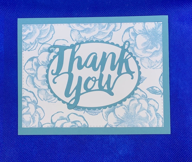 Elegant Floral Thank You Card - Etsy