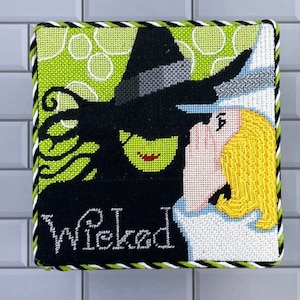 Needlepoint Stand Up Weighted Box or Hanging Sign Finishing Service: Puffy or Flat with Twisted Trim | Fast Turnaround