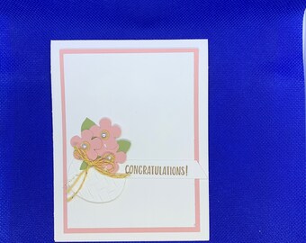 Bouquet of Flowers Congratulations Card | Blank Card
