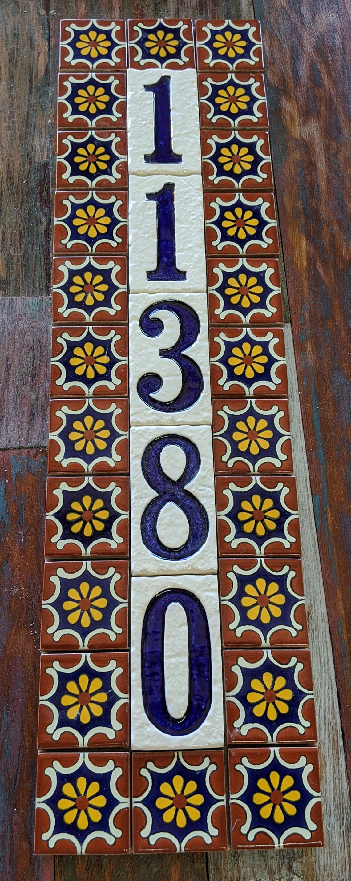 Talavera Border Plaques House Numbers Spanish Plaques House Etsy
