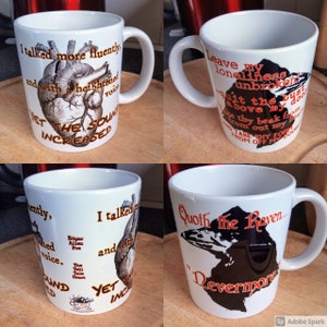 Edgar Allan Poe inspired Mugs